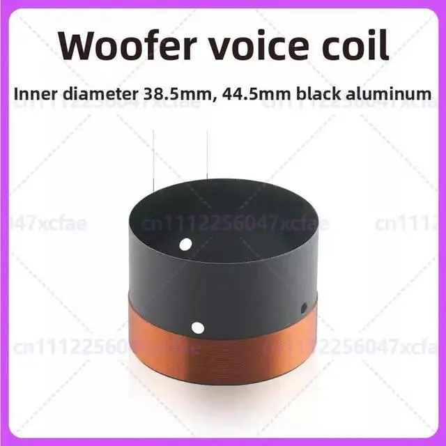 Alt view image 6 of 6 - 2pcs For 44.5mm Woofer Voice Coil Double Layer Pure Copper Wire Black Aluminum Frame 45 Core Speaker Parts