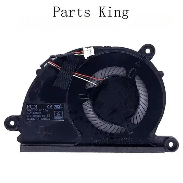 Alt view image 3 of 3 - Laptop CPU cooling fan radiator for np900x3l np900x3n np900x5l BA31-00161A fhad notebook PC cooler fans