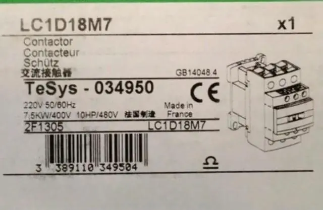 Alt view image 4 of 6 - Lc1d18m7 220vac Contactor Spot Plc Fast delivery