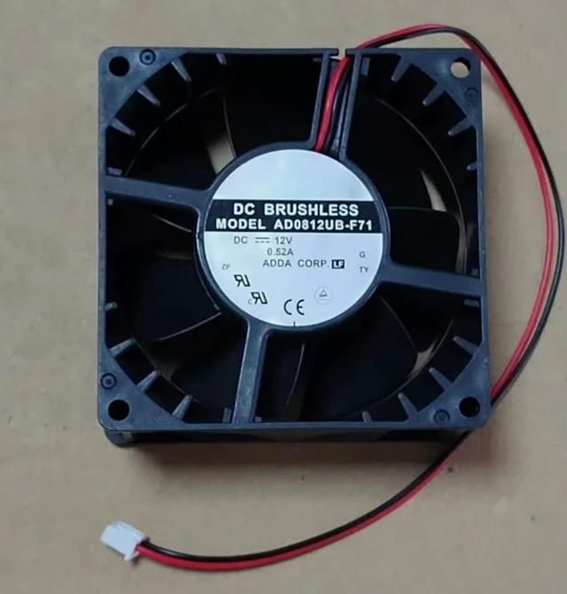 Alt view image 4 of 6 - AD0812UB-F71 8038 12V 0.52A cooling fan Fast delivery