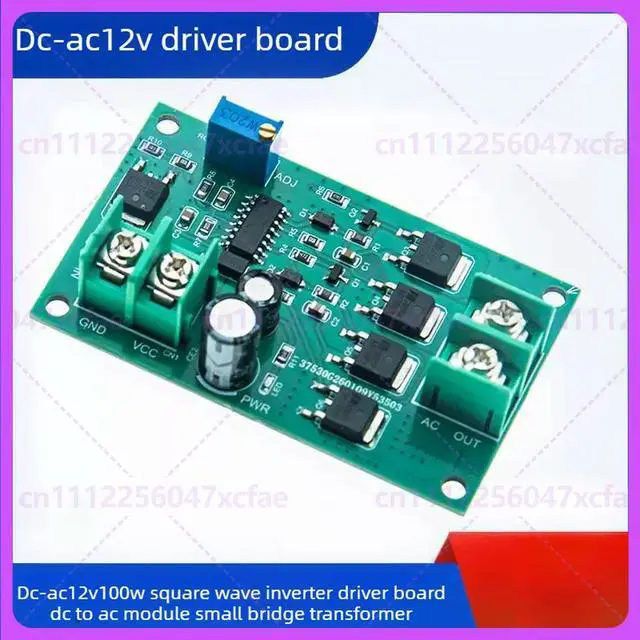 Alt view image 4 of 6 - 2pcs For DC-AC 12V/24V 100W Square Wave Inverter Driver Board Bridge Transformer Module