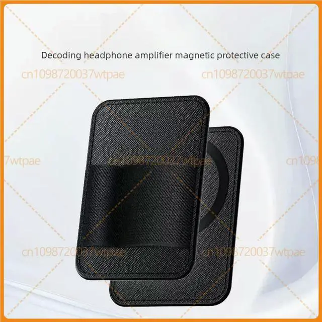 Alt view image 5 of 6 - 1pcs For TRN CXP Mini DAC Amplifier Protective Case PU Leather Magnetic Back Clip Cover