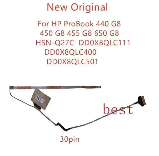 Main image of Laptop lcd LVDS EDP cable For ProBook 440 G8 450 G8 455 G8 650 G8 HSN-Q27C screen cable DD0X8QLC111 DD0X8QLC4