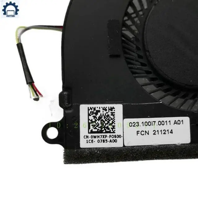 Alt view image 3 of 3 - 0WH7XP For Latitude 3310 E3310 Cooling Fan Cooler Fan Heatsink Radiator CN-0WH7XP WH7XP
