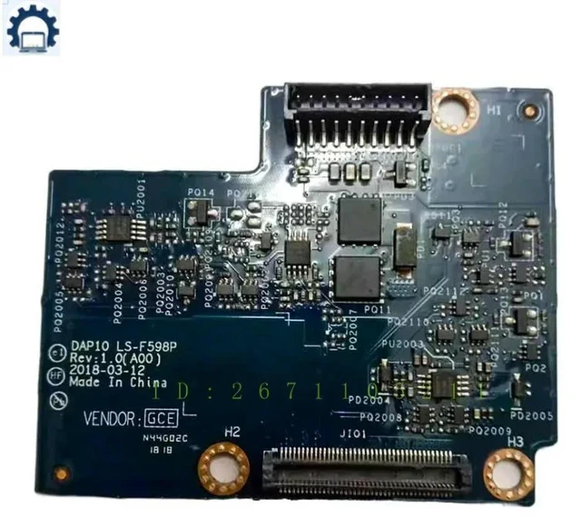 Alt view image 2 of 3 - LS-F598P 07MYRK For Precision 7530 7540 M7530 Connector Circuit Board 7MYRK Fast Ship