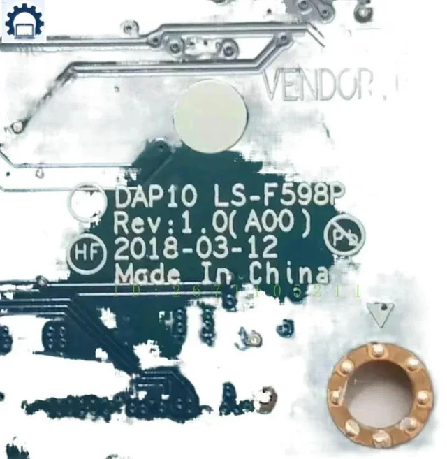 Alt view image 3 of 3 - LS-F598P 07MYRK For Precision 7530 7540 M7530 Connector Circuit Board 7MYRK Fast Ship