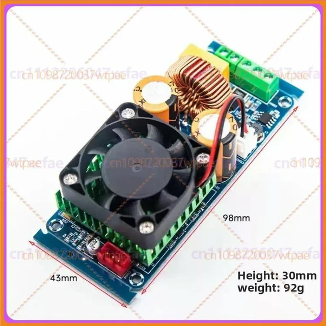Alt view image 5 of 6 - For Gold-A091 Mono D Class HIFI Digital Amplifier Board 500W High Power Audio Finished Module