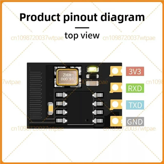 Alt view image 6 of 6 - 10PCS For BLE ECB01H2S Bluetooth Module, Bidirectional Serial Conversion, Bluetooth UART Transparent Transmission