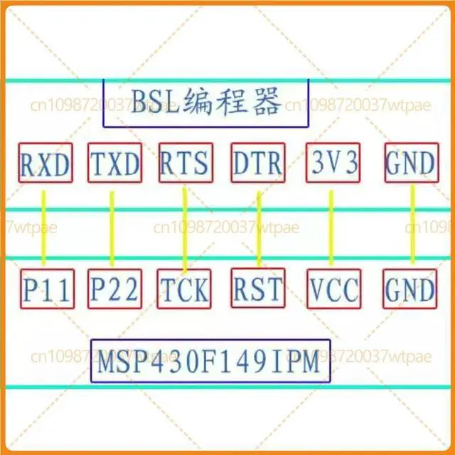 Alt view image 6 of 6 - For MSP430 Development Board USB BSL Programmer Download Cable, Support Arbitrary Hotswap