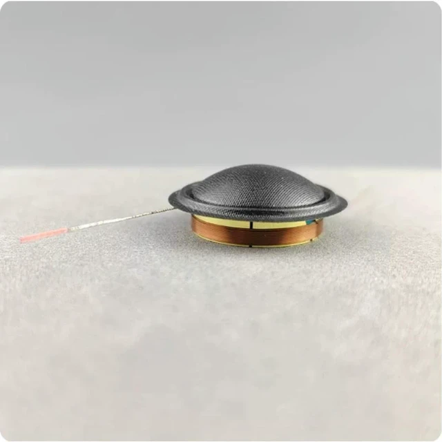 Alt view image 6 of 6 - 5pcs 16.5mm Silk Dome Tweeter Voice Coil White Aluminum 180 Degree Lead Out Speaker Repair Accessory