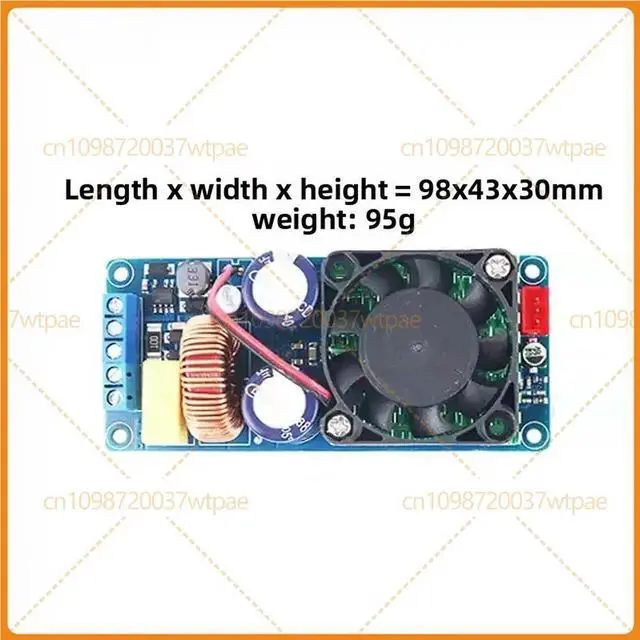Alt view image 6 of 6 - For IRS2092S Mono D Class HIFI Digital Amplifier Board, 500W High Power DIY Car Audio Sound Amplifier Module