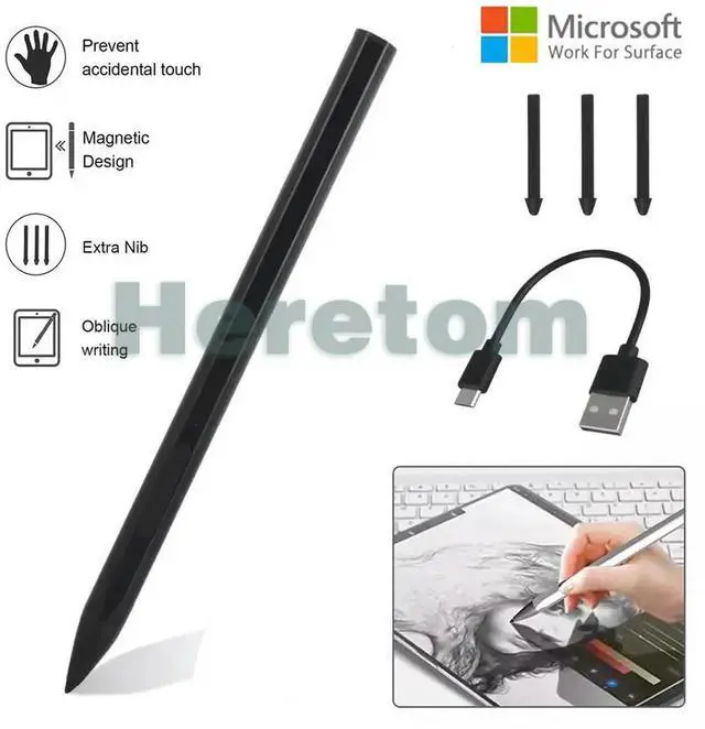 Main image of Stylus Pen for Microsoft Surface Pro 3 4 5 6 7 8 / Surface Go1 2 3 Stylus Pen Laptop Notebook Bluetooth Paint Pencil Access