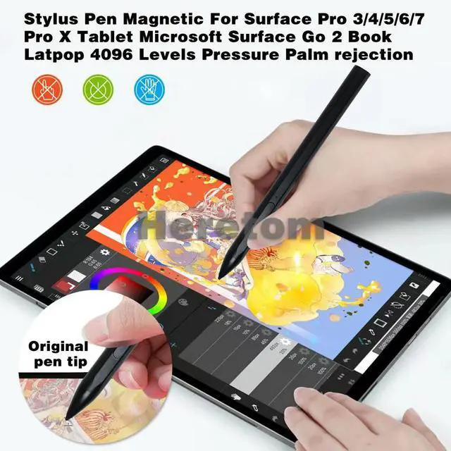 Alt view image 3 of 3 - Stylus Pen for Microsoft Surface Pro 3 4 5 6 7 8 / Surface Go1 2 3 Stylus Pen Laptop Notebook Bluetooth Paint Pencil Access