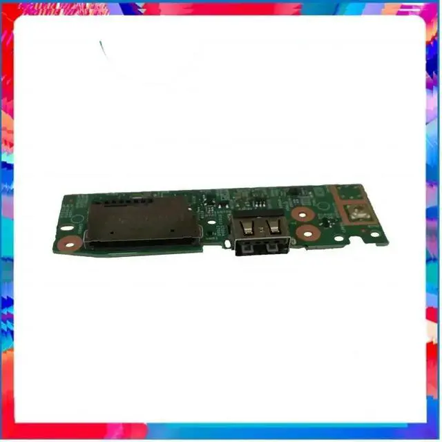 Alt view image 3 of 3 - For Inspiron 14 5481 5482 5491 2-in-1 power button USB SD card reader board W cable 2y03w 02y03w