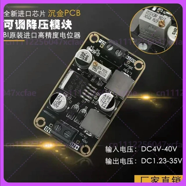 Alt view image 4 of 6 - For LM2596-ADJ DC-DC Adjustable Step Down Power Module 4-40V Input 1.23-35V Output 3A Voltage Regulator Board