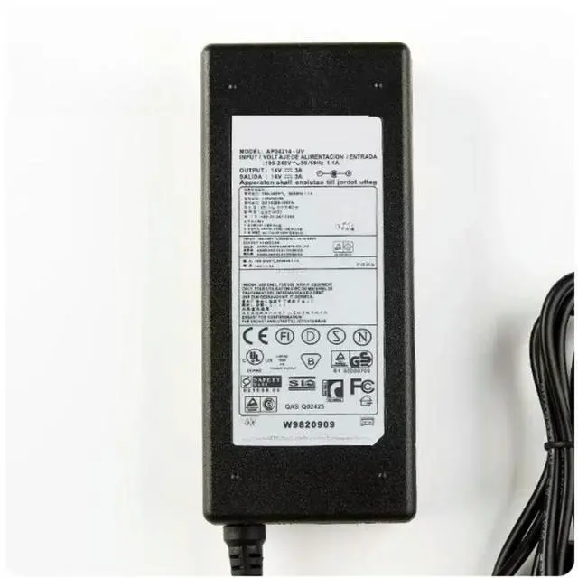Alt view image 5 of 6 - 2pcs 14V 3A Monitor Power Adapter Cord for A2514_DPN A3014 AD-3014B B3014NC Replacement Charger