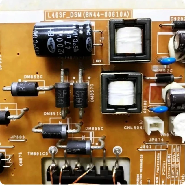 Alt view image 5 of 6 - Replacement BN44-00610A/D L46SFV_DSM TV Power Supply Board for UA46F5000HJ LED TV
