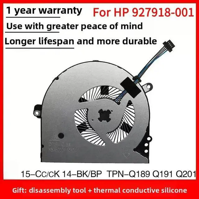 Main image of 927918-001 For 14-BP 14-BK 15-CK 15-CC Cooling Fan Heatsink Radiator NS75C00-16K11 TPN-Q189 TPN-Q191 TPN-Q201