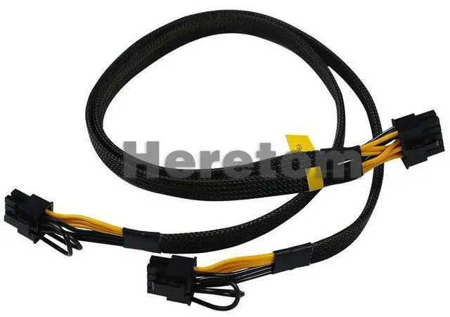 Alt view image 3 of 3 - For T5820 Server GPU Video Card Power Cable 10-pin to PCI-E Dual 8-pin (6+2) Cord Connector