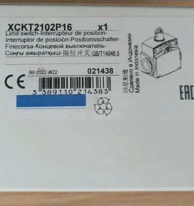 Alt view image 4 of 6 - Limit switch XCKT2102P16 Limit switch, Limit switches Standard, steel roller plunger Fast delivery