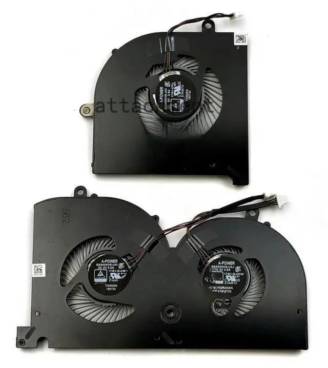 Main image of CPU+GPU Cooling 5V Fan for GS75 P75 WS75 MS-17G1 MS-17G2 MS-17G3 P/N: BS5005HS-U3I BS5005HS-U3J MS-17G1 MS-17G2 MS-17G3