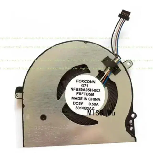 Alt view image 2 of 2 - AA laptop CPU cooling fan cooler for G71 NFB80A05H-003 fsftb5m notebook 15-ccxxx 15-ckxxx 14-bpxxx cpufan GPU gpufan