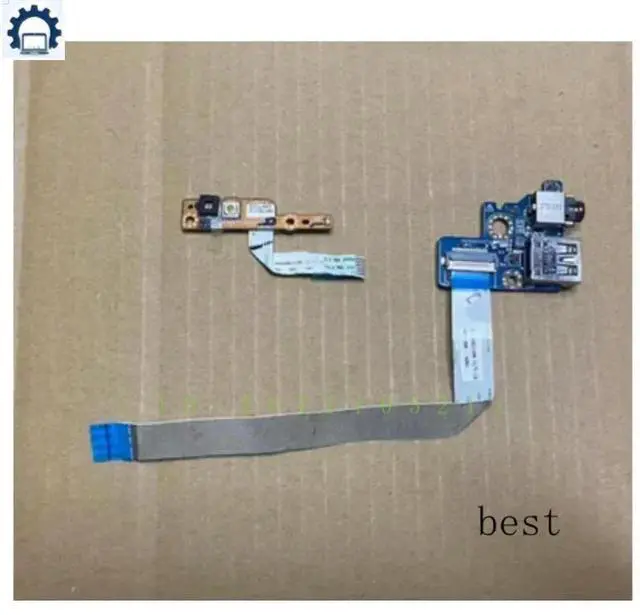 Alt view image 2 of 3 - FORGENUINE FOR Folio 13-2000 Series 13.3 Laptop Power Button Board W Cable LS-8041P