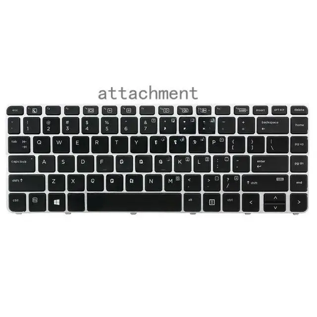 Alt view image 2 of 2 - US Layout Laptop Keyboard Non-Backlit w/ Pointer for EliteBook 840 G3 840 G4 848 G3 848 G4 740 G3 740 G4 745 G3 745 G4