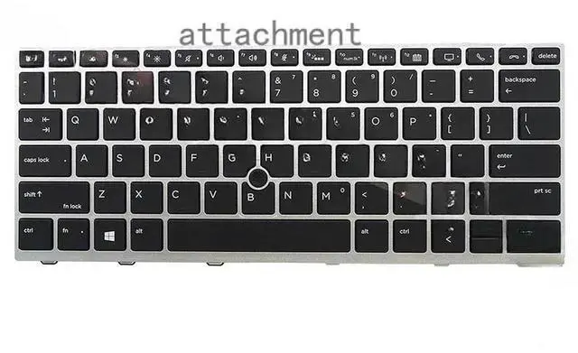 Main image of US Layout Laptop Keyboard Backlit for EliteBook 730 G7 G8 735 G7 G8 830 G7 G8 835 G7 G8 Black Without Frame