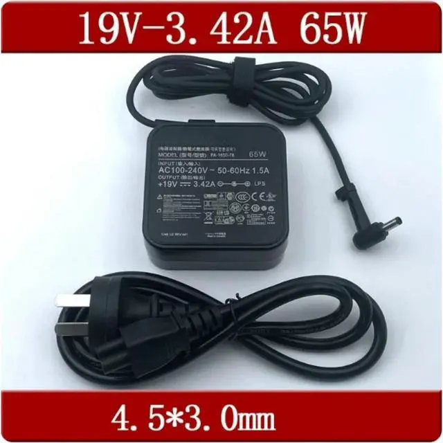Alt view image 4 of 6 - 2pcs 65W Laptop AC Power Adapter 19V 3.42A 4.5*3.0mm PA-1650-78 for