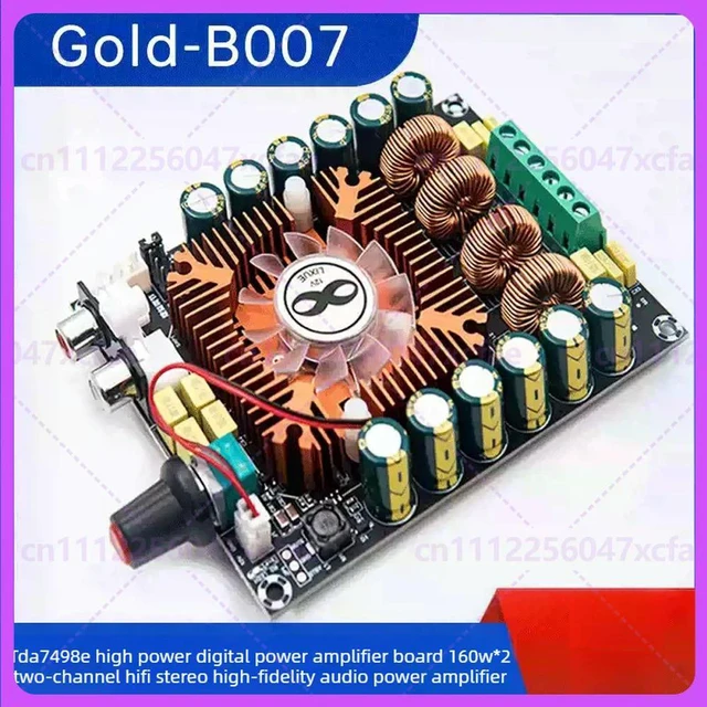 Alt view image 4 of 6 - For TDA7498E 2.0 Channel Amplifier Board 160W*2 BTL Stereo Audio Module