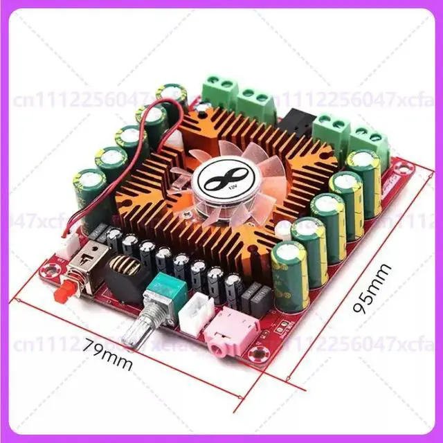 Alt view image 6 of 6 - For Gold-A011 TDA7850 4 Channel Car Amplifier Board 4*50W DC12V-16V Audio Module
