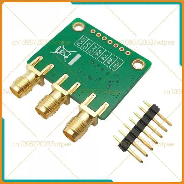 Alt view image 5 of 6 - For Si5351A 3 Channel Clock Signal Generator Module 8KHz-160MHz 4-Layer PCB Design