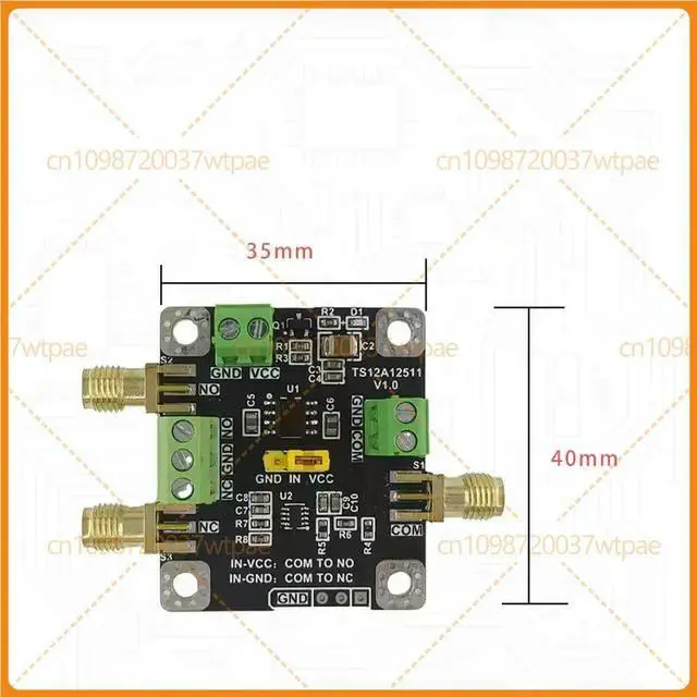 Alt view image 6 of 6 - For TS12A12511 HighSpeed SPDT Analog Switch Module, Singlebipolar & Bipolar Input, Low OnResistance