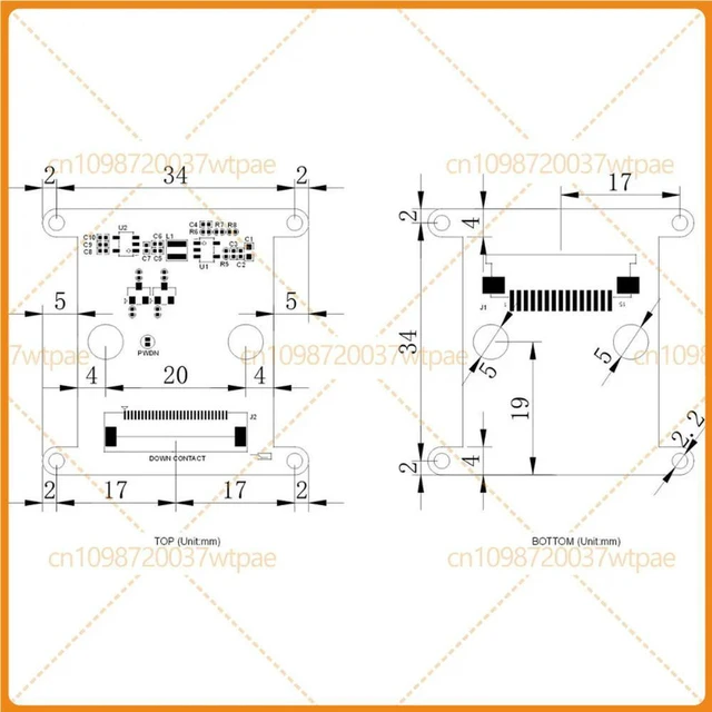 Alt view image 5 of 6 - For ADPTfirefly Adapter Board for Firefly RK3566 RK3568 RK3588, Suitable for VEYE Module