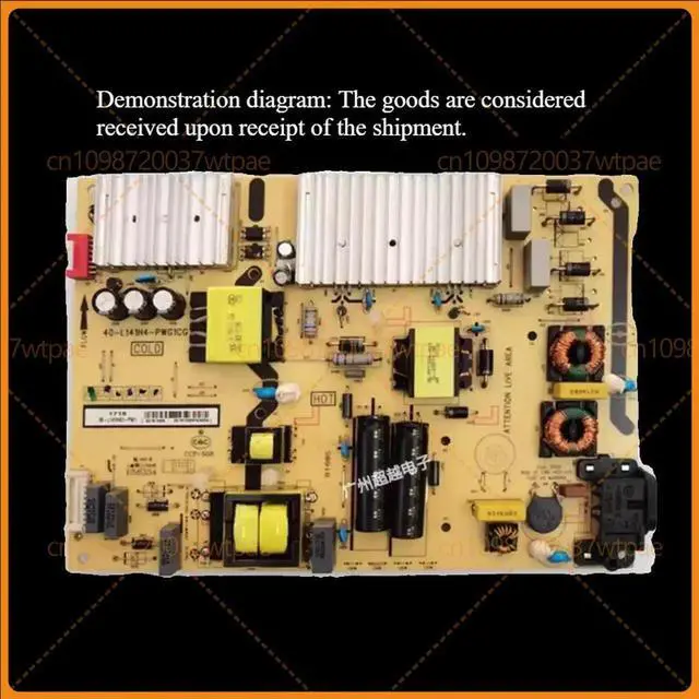 Alt view image 4 of 6 - For L141H4 2 Tubes Power Board Fit 55U7700C 55C5 65P5 65F6 65A360 TV Replacement Part