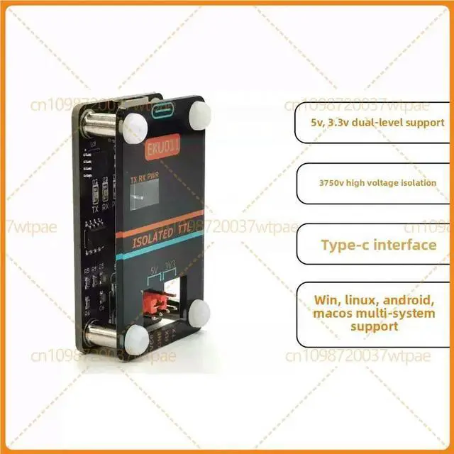 Alt view image 5 of 6 - For EKU011 CH340 High Voltage Isolation USB To UART TTL Serial Adapter Module