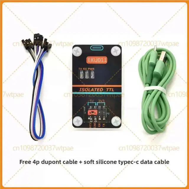 Alt view image 6 of 6 - For EKU011 CH340 High Voltage Isolation USB To UART TTL Serial Adapter Module