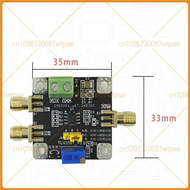 Alt view image 5 of 6 - TLV3501 HighSpeed Voltage Comparator Module,4.5ns,Adjustable Threshold,RailtoRail Output,Noninverting Inverting Input