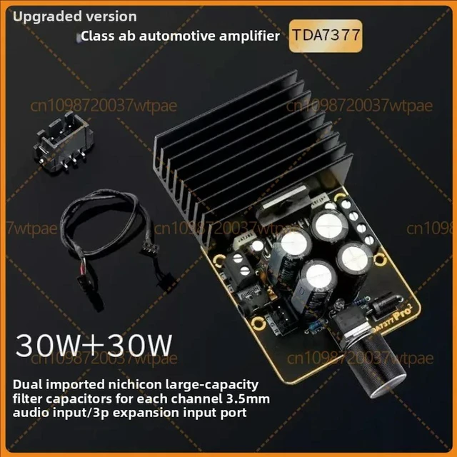 Alt view image 5 of 6 - For TDA7377 Amplifier Board With Acrylic Housing Complete Set DIY Audio Amplifier Kit