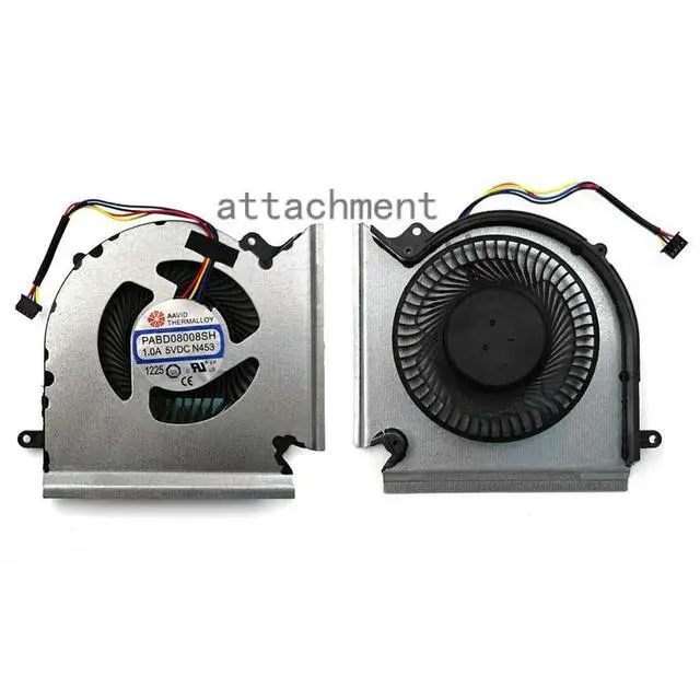 Alt view image 2 of 2 - PABD08008SH N453 N454 For GE66 GP66 MS-1542 CPU GPU COOLING FAN DC5V 1.0A