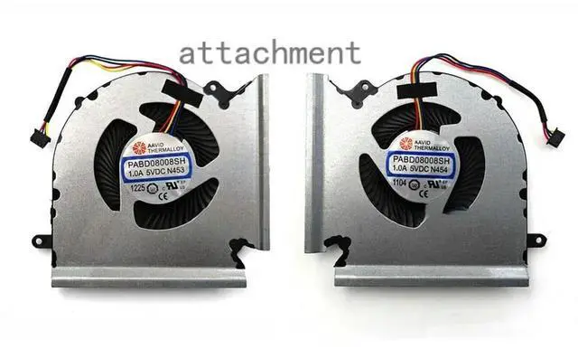 Main image of PABD08008SH N453 N454 For GE66 GP66 MS-1542 CPU GPU COOLING FAN DC5V 1.0A