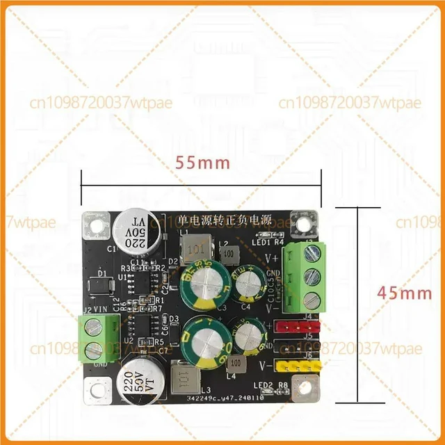 Alt view image 6 of 6 - For Single Supply To ±5V Dual Power Converter Module, 500mA Output, UltraLow Ripple