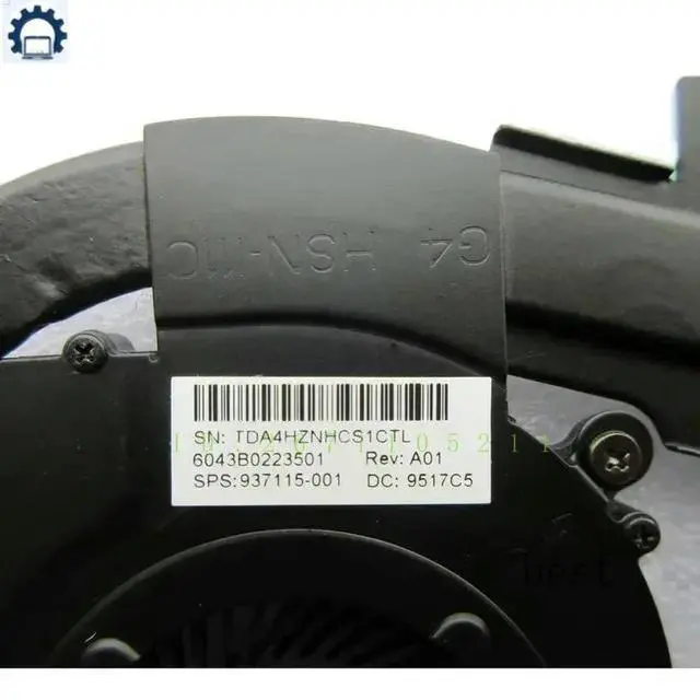 Alt view image 3 of 3 - FORLaptop CPU Cooling Fan Heatsink For ZBook 14u G4 HSN-I11C 937115 -001 NS65B08-16M08 6043B 0223501 TDA4HZNHC