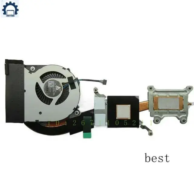 Alt view image 2 of 3 - FORLaptop CPU Cooling Fan Heatsink For ZBook 14u G4 HSN-I11C 937115 -001 NS65B08-16M08 6043B 0223501 TDA4HZNHC