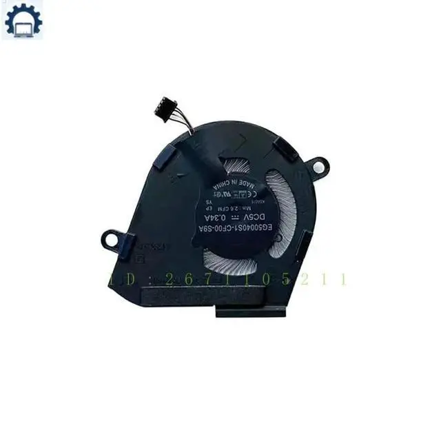 Alt view image 2 of 3 - EG50040S1-CF00-S9A For Latitude 7300 P99G Laptop Cooling Fan Cooler Fan Heatsink Radiator