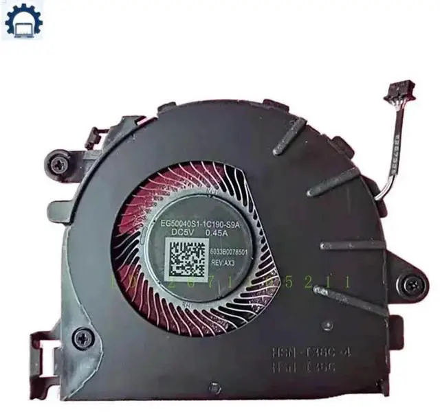 Alt view image 3 of 3 - For EliteBook 835 840 845 G7 G8 Laptop Cooling Fan Cooler Fan HSN-I43C HSN-I37C HSN-I36C-4 100% Tested