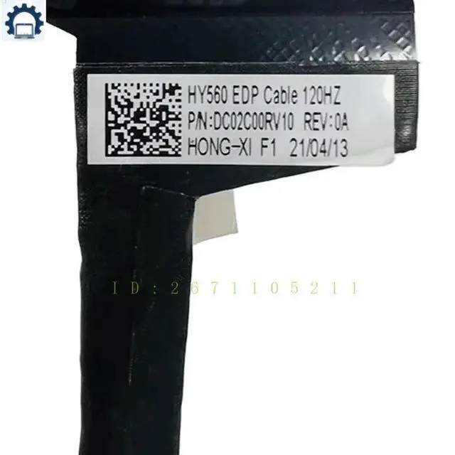 Alt view image 2 of 3 - DC02C00RV10 DC02C00RV00 HY560 LCD EDP Cable 120HZ For Legion 5-15ACH6H 82JU 5-15ACH6 82JW 5-15ACH6A 82