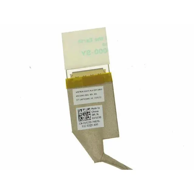 Alt view image 2 of 3 - For Inspiron 17 7746 17.3-inch ribbon LCD video screen cable 015J30
