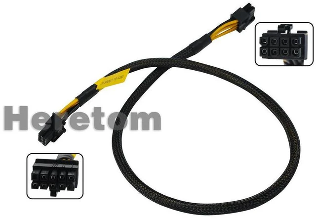 Alt view image 2 of 3 - 10pin HPE DL580 G7 G8 G9 Graphics Video Card Cable For K80/M40/M60/P40/P100 50cm